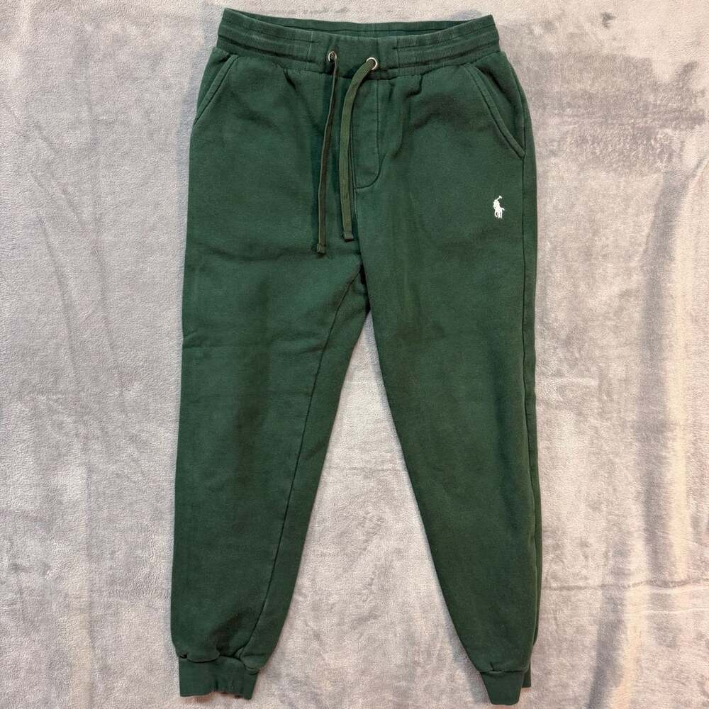 Medium forest green Polo Ralph Lauren Double Knit Joggers Green Sweatpants